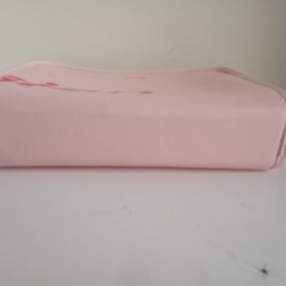 GLOSSIER NWOT Pink Limited Edition Cosmetic Bag w Removable Felt Liner - Picture 12 of 16